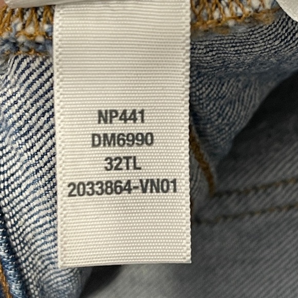 Madewell Taller Emmett Wide-Leg Full Length Jean Patch Pocket Lakecourt Wash 32T - Picture 8 of 15